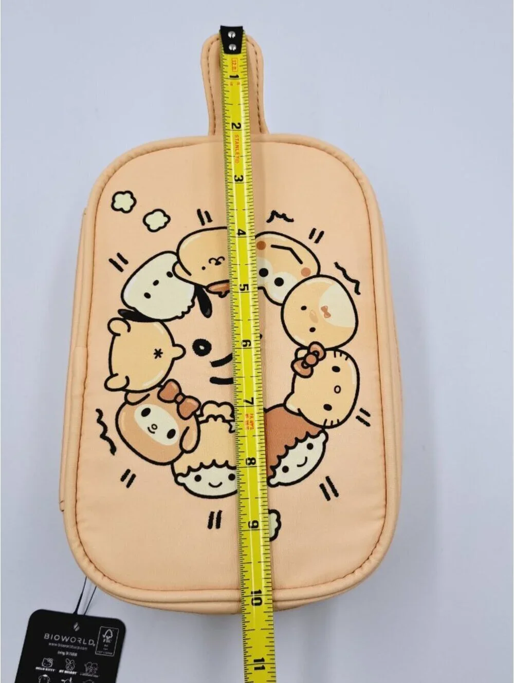 Sanrio Hello Kitty & Friends Bread Makeup Bag Kawaii Travel Vacation Cute Gym